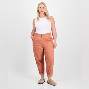 Democracy AB “Mold & Hold” Casual Chic Trouser Pant 10P Burnt Orange Career